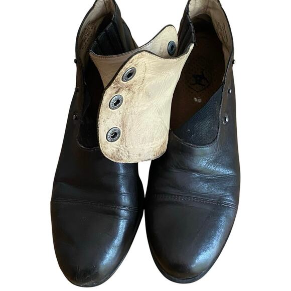 Ariat "3 Snap Spat" Women's Dk Brown Leather Chelsea Ankle Bootie/Boot, Size 8 - Picture 11 of 15